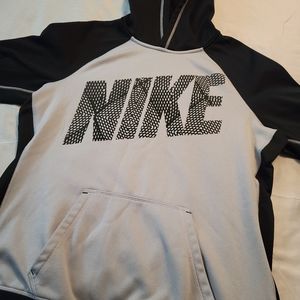 Grey and black Nike hoodie